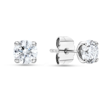 2.00ct Diamond Stud Earrings in White Gold