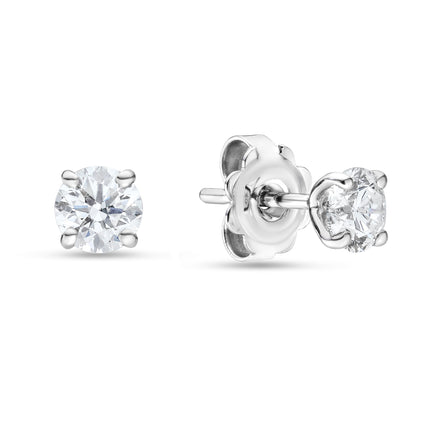 1.00ct Diamond Stud Earrings in White Gold