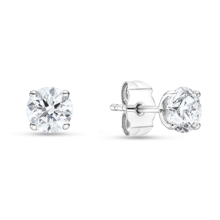 1.40ct Diamond Stud Earrings in White Gold