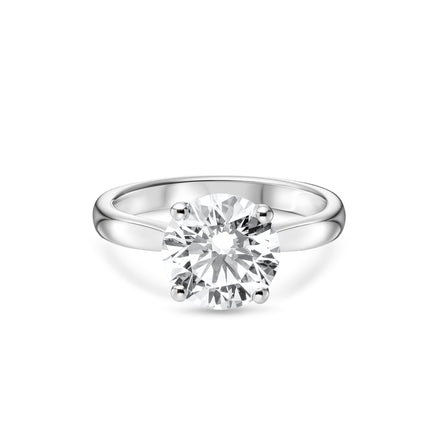 3.06ct Round Brilliant Cut Solitaire Ring in Platinum