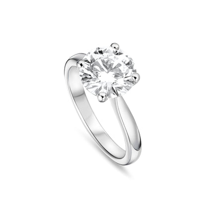 3.06ct Round Brilliant Cut Solitaire Ring in Platinum